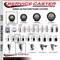 Service Caster 3'' SS Maroon Poly Swivel 1'' Expanding Stem Caster Set 2 Total Lock Brakes, 4PK SCC-SSEXTTL20S314-PPUB-MRN-2-S-2-1 - alternate 4